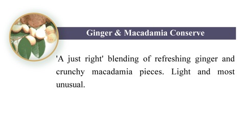 Ginger&Macadamia Conserve